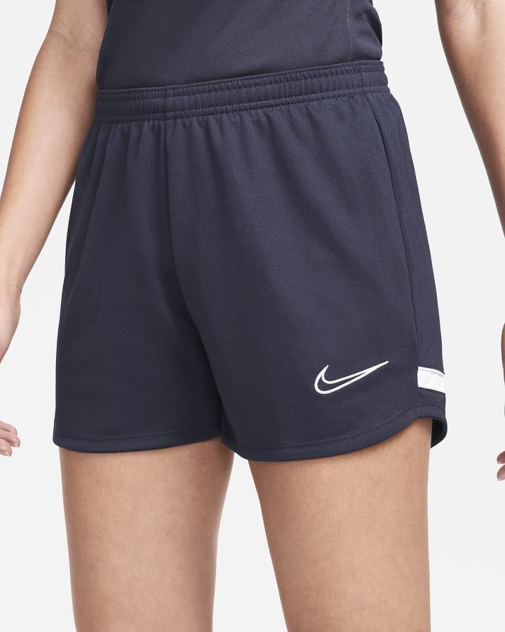 Nike Dri-FIT Academy Knit Soccer Ženske Kratke Hlače Obsidijanske Bijele | HR-31026MEFG