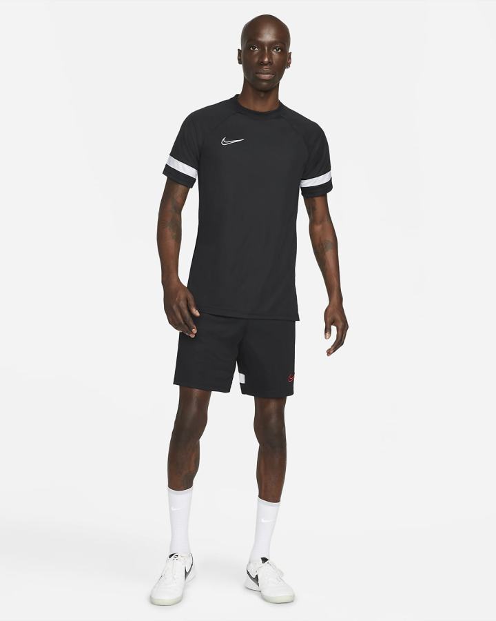 Nike Dri-FIT Academy Pro Short-Sleeve Soccer Top Muške Majice Crne Bijele | HR-26879BKWF