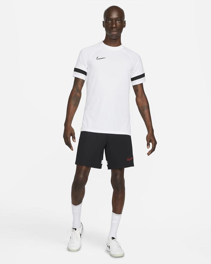 Nike Dri-FIT Academy Pro Short-Sleeve Soccer Top Muške Majice Bijele Crne | HR-60932FXBL