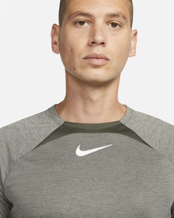 Nike Dri-FIT Academy Short-Sleeve Soccer Top Muške Majice Kaki Boja Bijele | HR-19457ZAXK