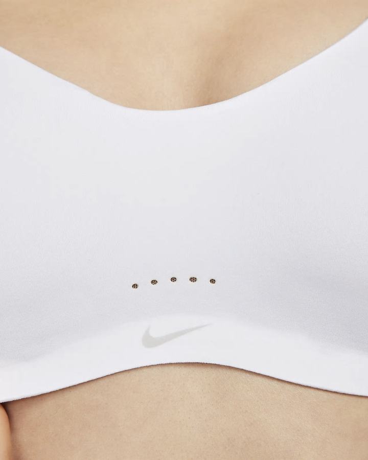 Nike Dri-FIT Alate Minimalist Light-Support Podstavljena Ženske Sportski Grudnjak Bijele Sive Ljubičaste Platine | HR-16074MFSW