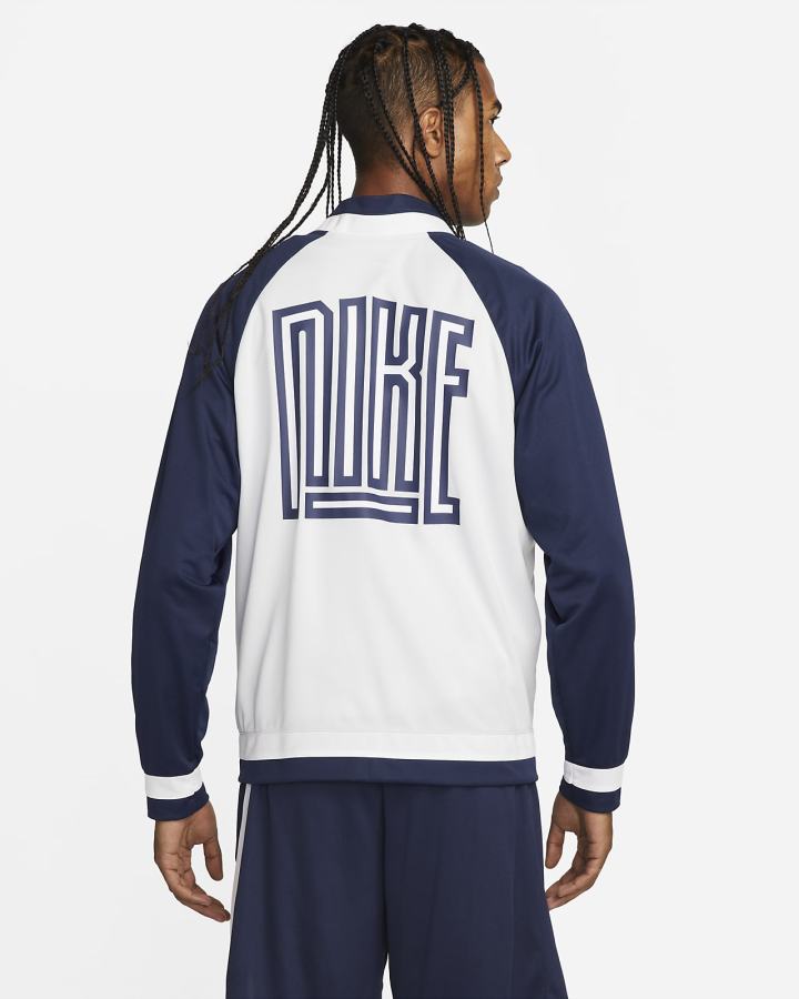 Nike Dri-FIT Basketball Muške Jakne Platine Tamnoplave Bijele Tamnoplave | HR-16834HFXP