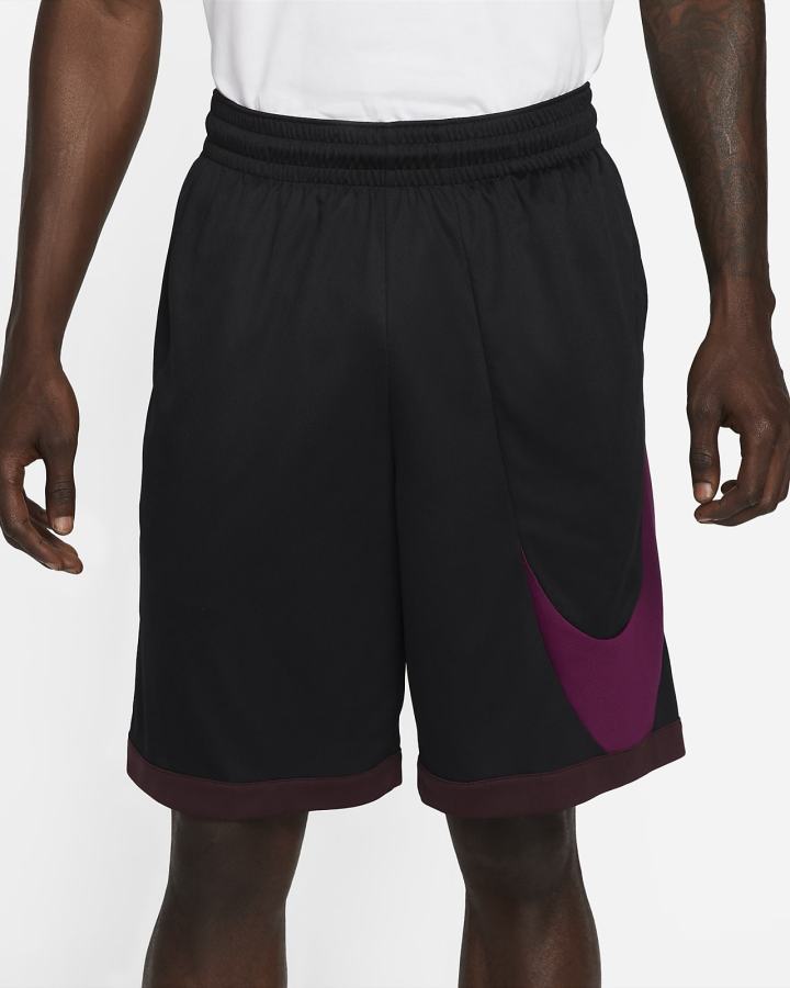 Nike Dri-FIT Basketball Muške Kratke Hlače Crne Bordo | HR-14830ZNPR