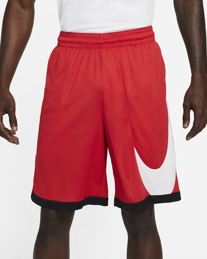 Nike Dri-FIT Basketball Muške Kratke Hlače Crvene Crne Bijele | HR-83052NOXT