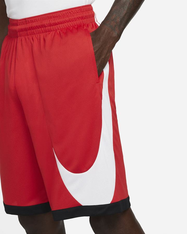 Nike Dri-FIT Basketball Muške Kratke Hlače Crvene Crne Bijele | HR-83052NOXT