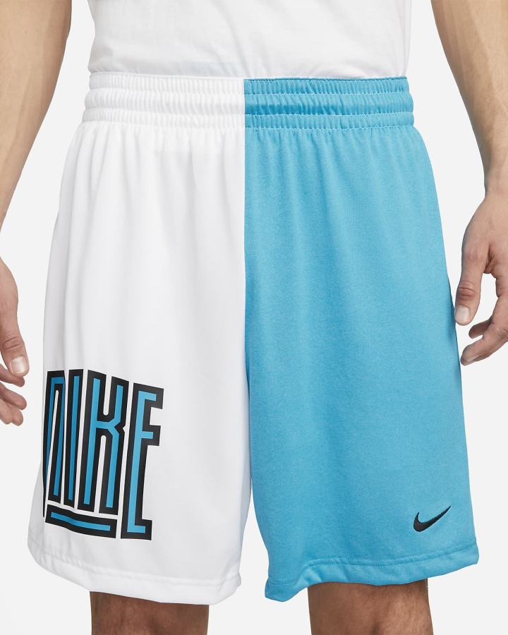 Nike Dri-FIT Basketball Muške Kratke Hlače Bijele Plave Crne | HR-93014UJLM