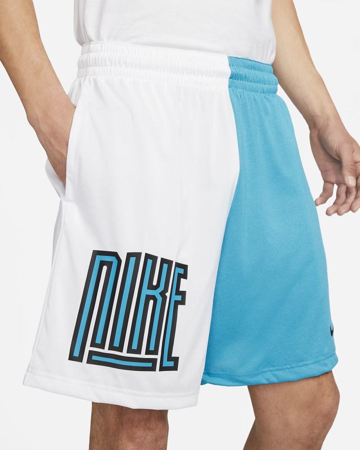 Nike Dri-FIT Basketball Muške Kratke Hlače Bijele Plave Crne | HR-93014UJLM