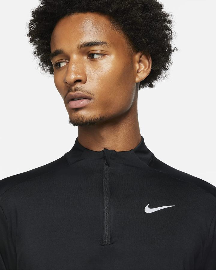 Nike Dri-FIT Element 1/4-Zip Muške Topovi Za Trčanje Crne | HR-63851VMRJ