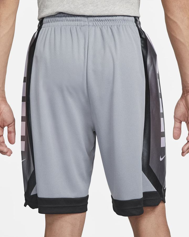 Nike Dri-FIT Elite Basketball Muške Kratke Hlače Sive Crne Bijele | HR-54890OVEL