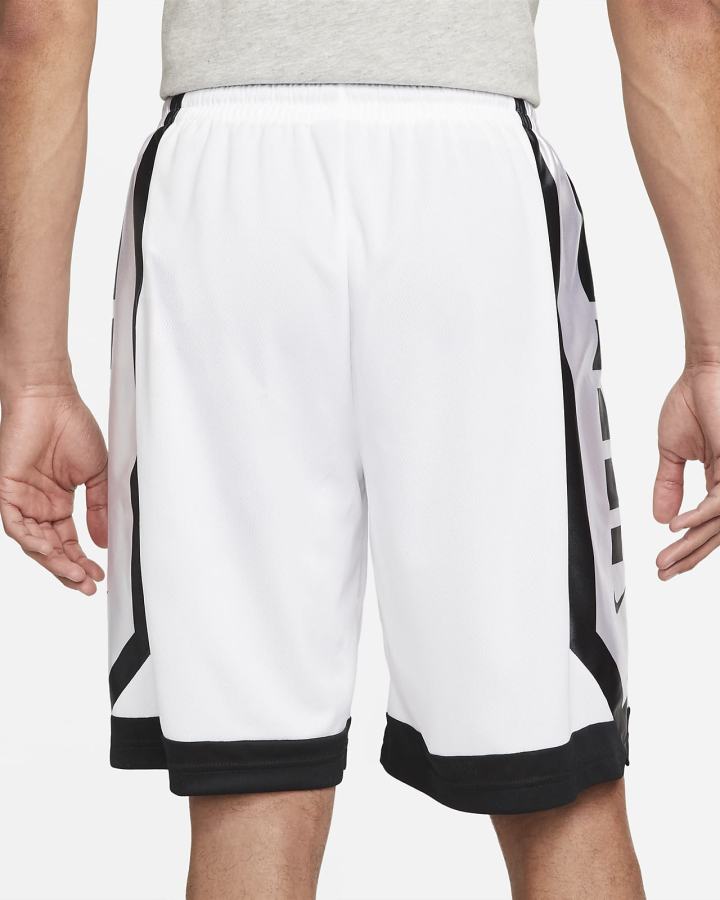 Nike Dri-FIT Elite Basketball Muške Kratke Hlače Bijele Crne | HR-97043QTCA