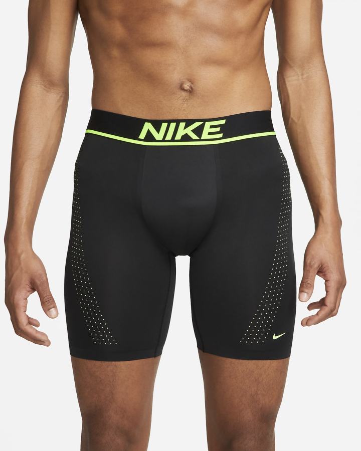 Nike Dri-FIT Elite Micro Long Boxer Brief Muške Donje Rublje Crne | HR-83794FPKQ