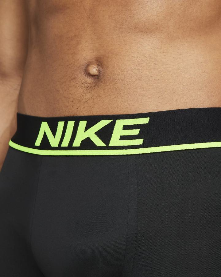 Nike Dri-FIT Elite Micro Long Boxer Brief Muške Donje Rublje Crne | HR-83794FPKQ