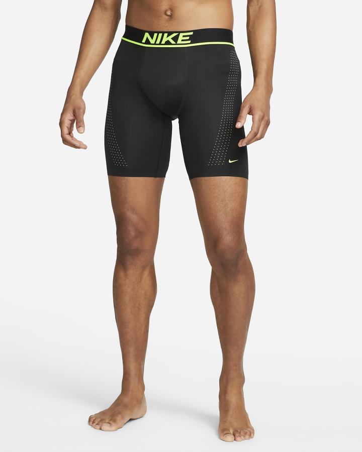 Nike Dri-FIT Elite Micro Long Boxer Brief Muške Donje Rublje Crne | HR-83794FPKQ