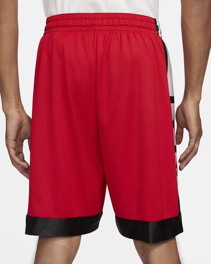 Nike Dri-FIT Elite Stripe Basketball Muške Kratke Hlače Crvene Crne Bijele | HR-03926PAKJ