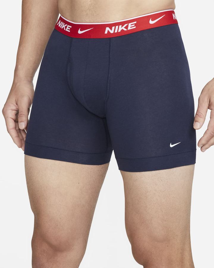 Nike Dri-FIT Essential Cotton Stretch Boxer Briefs (3-Pack) Muške Donje Rublje Obsidijanske | HR-10928UZLX