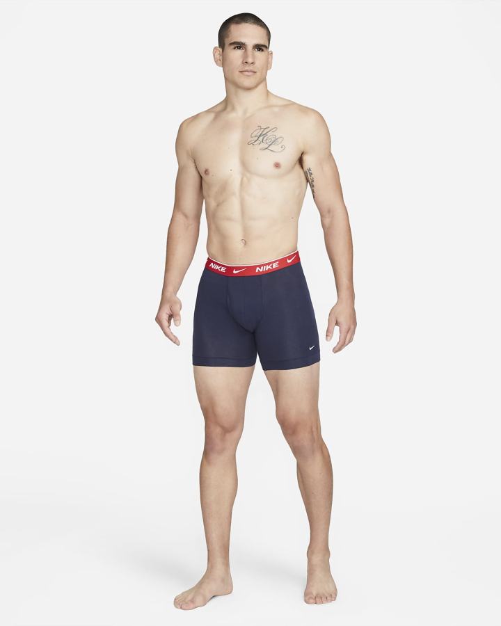 Nike Dri-FIT Essential Cotton Stretch Boxer Briefs (3-Pack) Muške Donje Rublje Obsidijanske | HR-10928UZLX