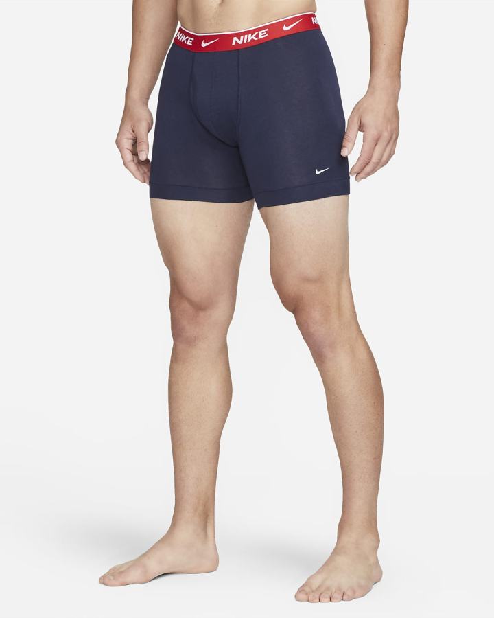 Nike Dri-FIT Essential Cotton Stretch Boxer Briefs (3-Pack) Muške Donje Rublje Obsidijanske | HR-10928UZLX