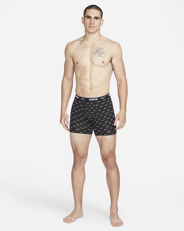 Nike Dri-FIT Essential Cotton Stretch Boxer Briefs (3-Pack) Muške Donje Rublje Visebojne | HR-69730HLMN