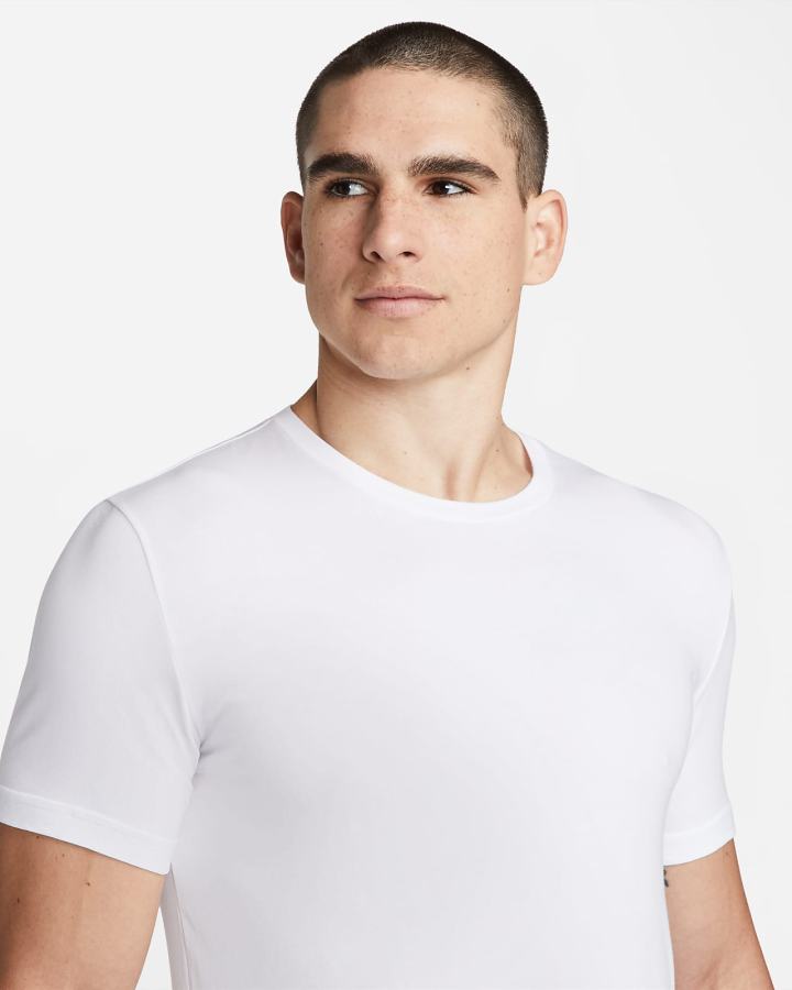 Nike Dri-FIT Essential Cotton Stretch Slim Fit Crew Neck Undershirt (2-Pack) Muške Majice Bijele | HR-97305BGUF