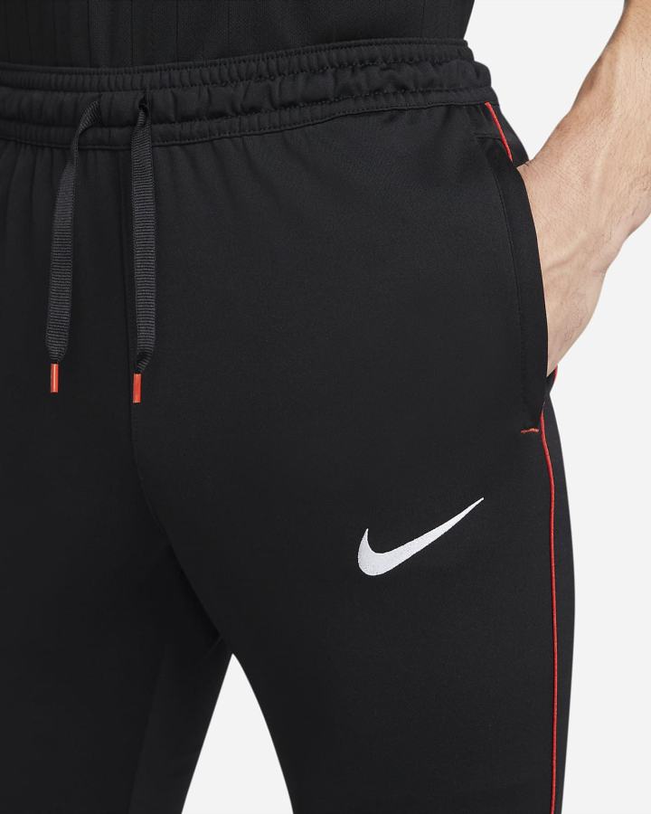 Nike Dri-FIT F.C. Libero Soccer Muške Hlače Crne Crvene Bijele | HR-36479ZKIY