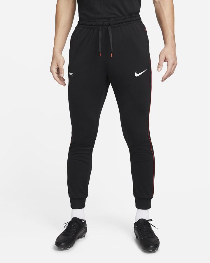 Nike Dri-FIT F.C. Libero Soccer Muške Hlače Crne Crvene Bijele | HR-36479ZKIY