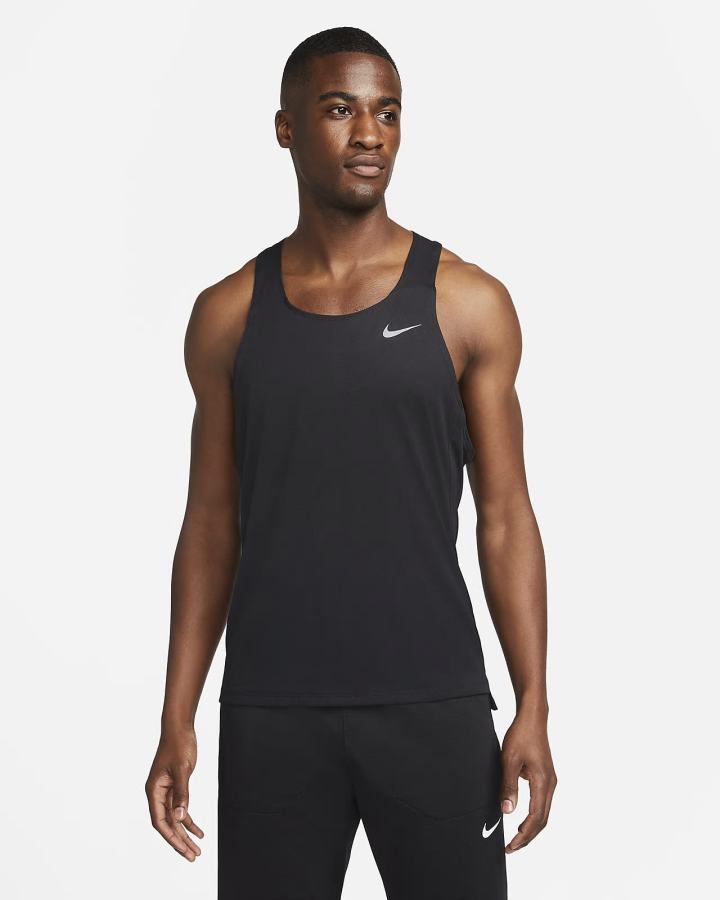 Nike Dri-FIT Fast Racing Singlet Muške Majica Bez Rukava Crne | HR-90268YDVJ