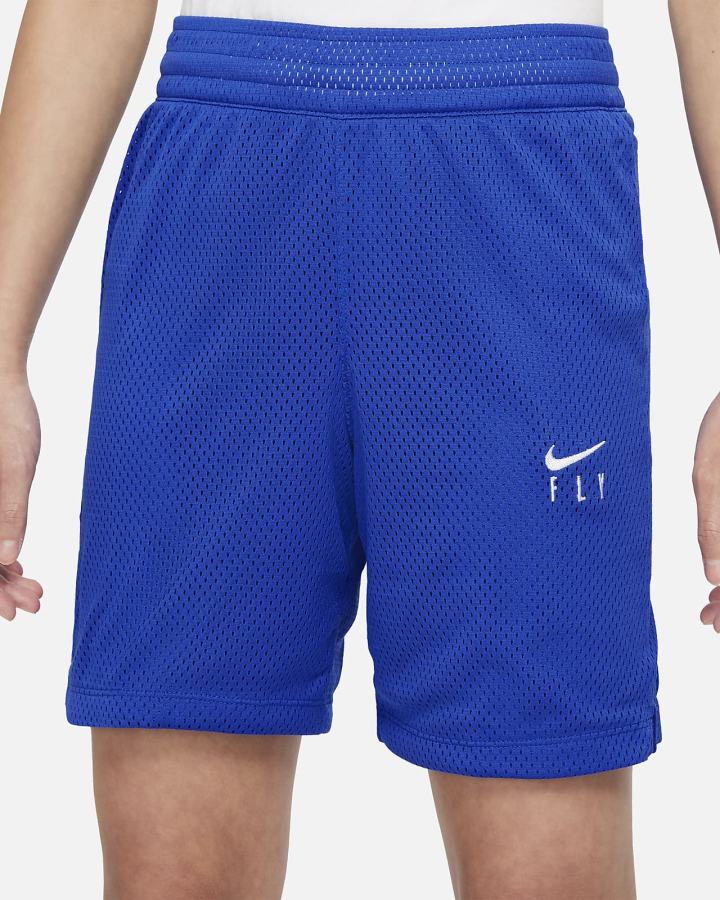 Nike Dri-FIT Fly Essentials Kids Training (Extended Size) Za Djevojčice Kratke Hlače Kraljevska Plava Bijele | HR-34729YHCF