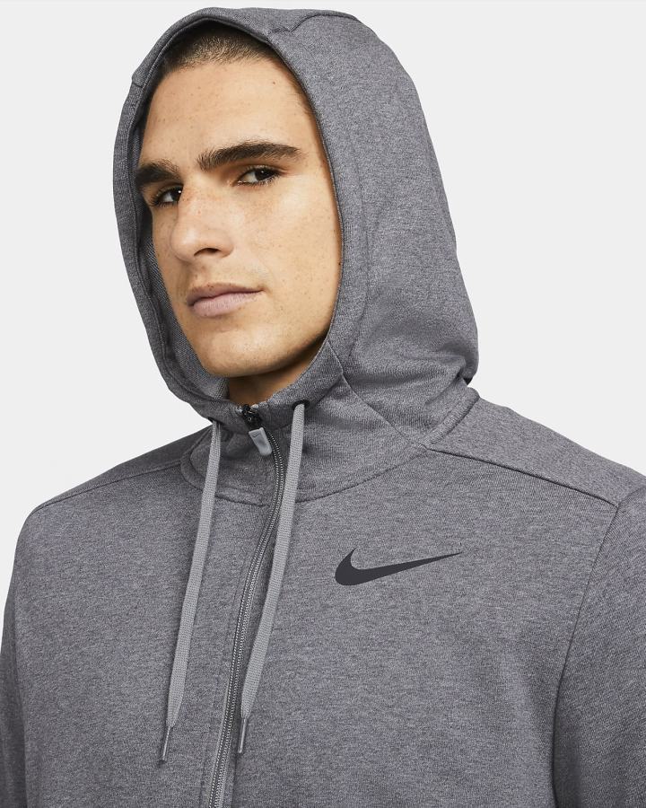 Nike Dri-FIT Full-Zip Training Muške Majica S Kapuljačom Sive Crne | HR-28169FAVI