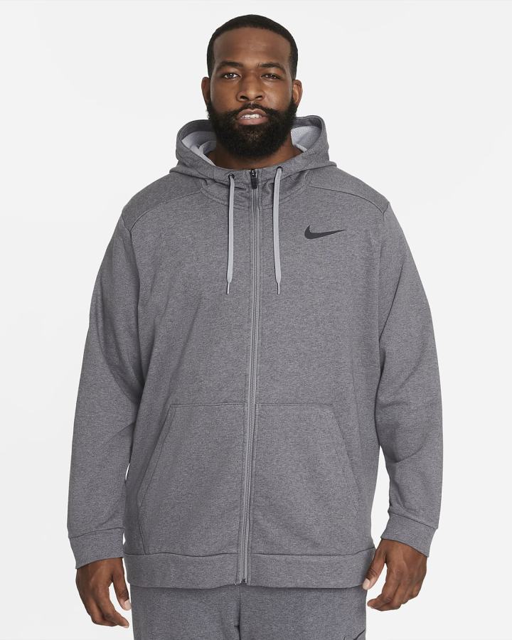 Nike Dri-FIT Full-Zip Training Muške Majica S Kapuljačom Sive Crne | HR-28169FAVI