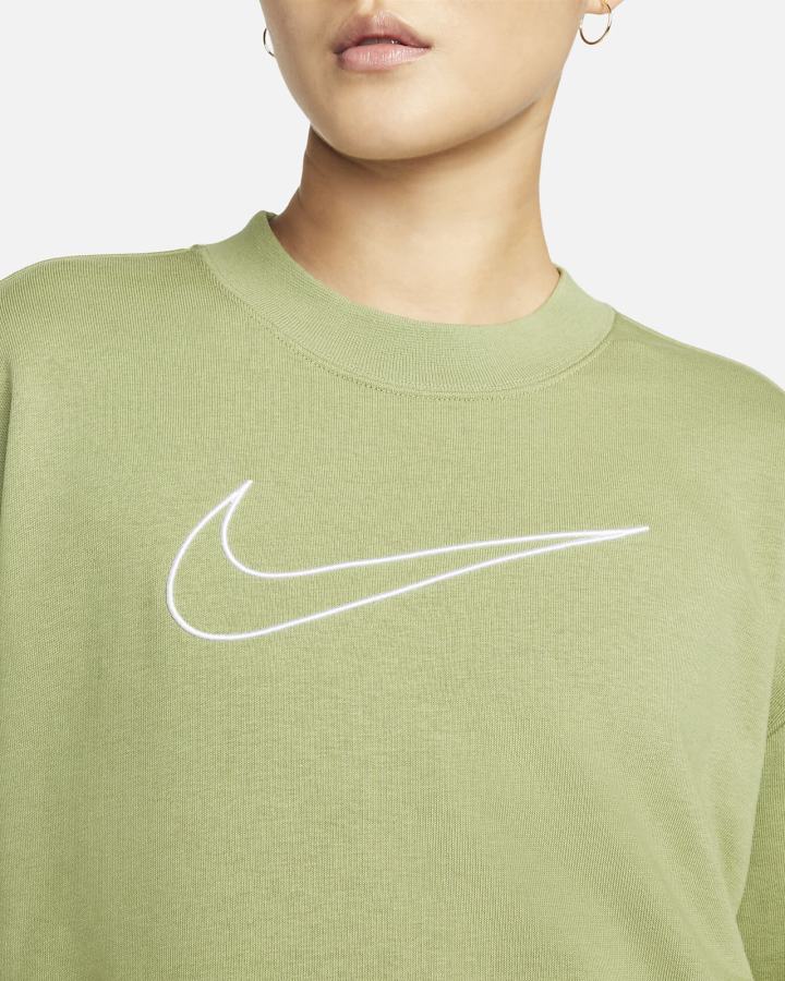 Nike Dri-FIT Get Fit Graficke Crewneck Ženske Dukserice Bijele | HR-07486ISEX