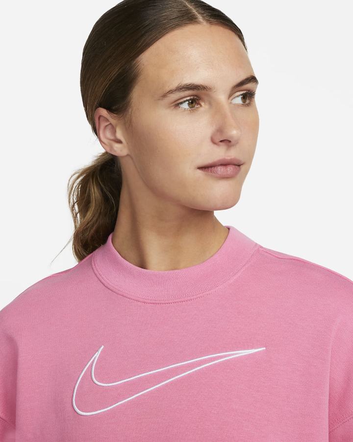 Nike Dri-FIT Get Fit Graficke Crewneck Ženske Dukserice Bijele | HR-26897ETSZ