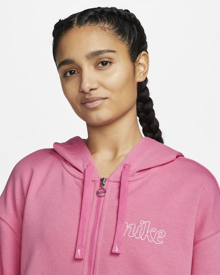 Nike Dri-FIT Get Fit Graficke Full-Zip Training (Plus Size) Ženske Majica S Kapuljačom Bijele | HR-06143EXUR