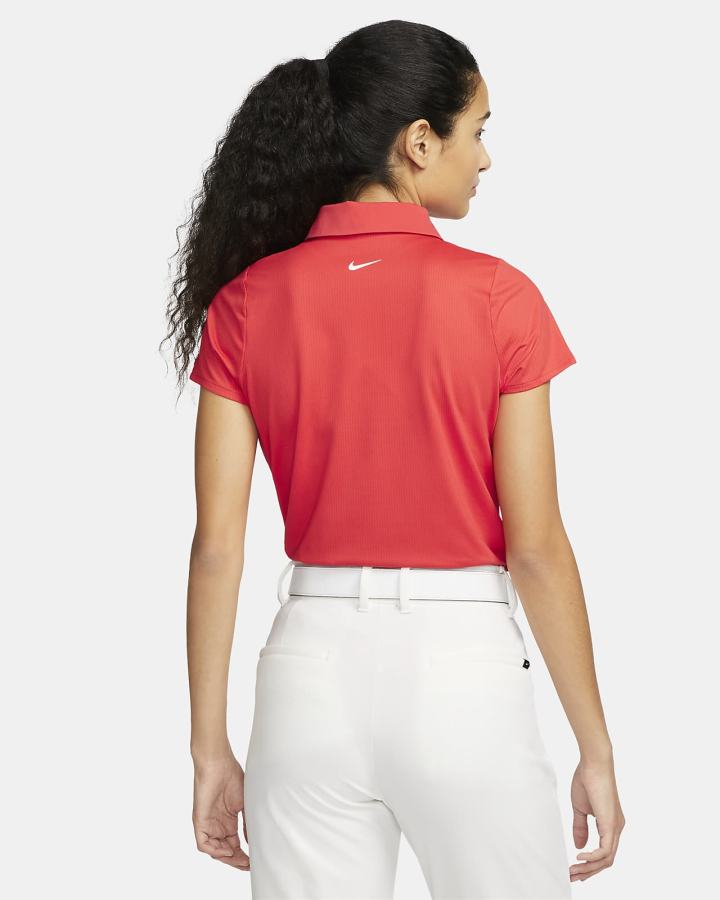 Nike Dri-FIT Golf Ženske Polo Majice Svijetlo Crvene Bijele | HR-91728GFDL