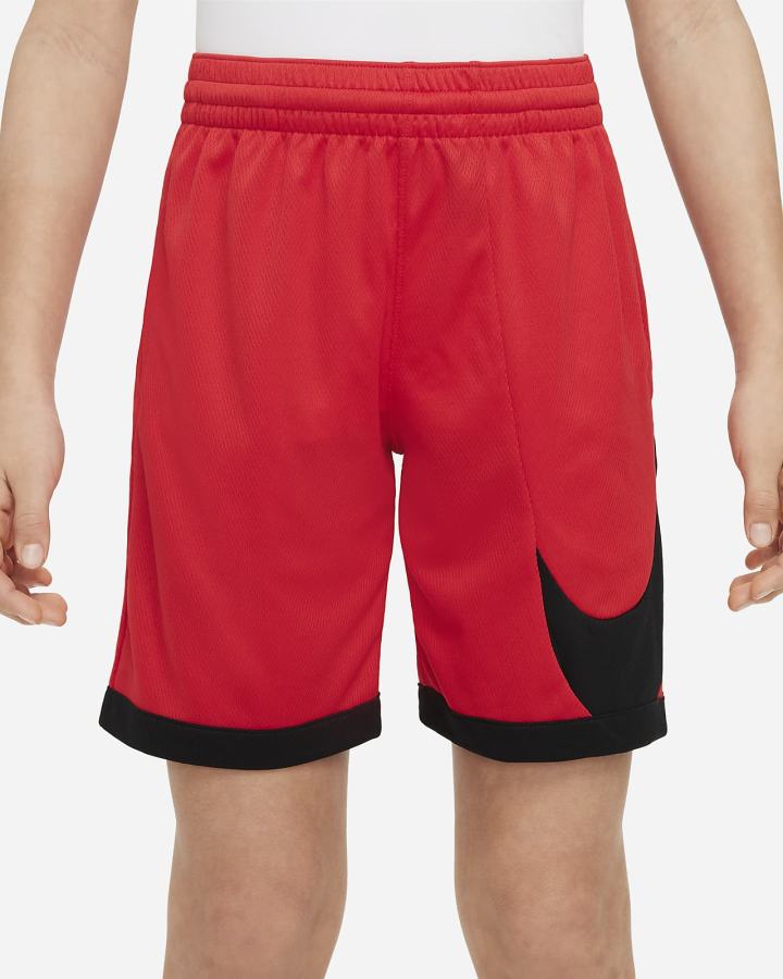 Nike Dri-FIT Kids Basketball Za Dječake Kratke Hlače Crvene Crne | HR-18694ZQPB