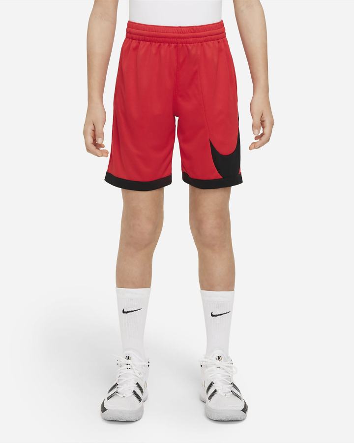 Nike Dri-FIT Kids Basketball Za Dječake Kratke Hlače Crvene Crne | HR-18694ZQPB