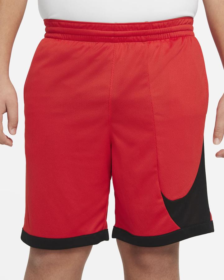 Nike Dri-FIT Kids Basketball Za Dječake Kratke Hlače Crvene Crne | HR-23961RUGA