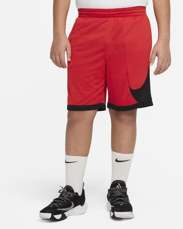 Nike Dri-FIT Kids Basketball Za Dječake Kratke Hlače Crvene Crne | HR-23961RUGA