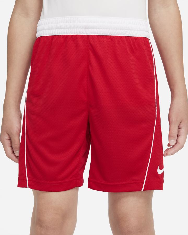 Nike Dri-FIT Kids Basketball Za Dječake Kratke Hlače Crvene Bijele | HR-35702ONCR