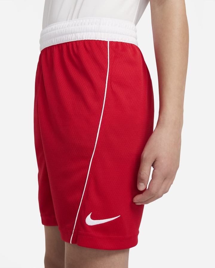 Nike Dri-FIT Kids Basketball Za Dječake Kratke Hlače Crvene Bijele | HR-35702ONCR