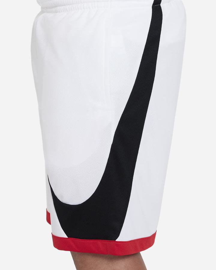 Nike Dri-FIT Kids Basketball Za Dječake Kratke Hlače Bijele Crvene Crne | HR-71604GDSA