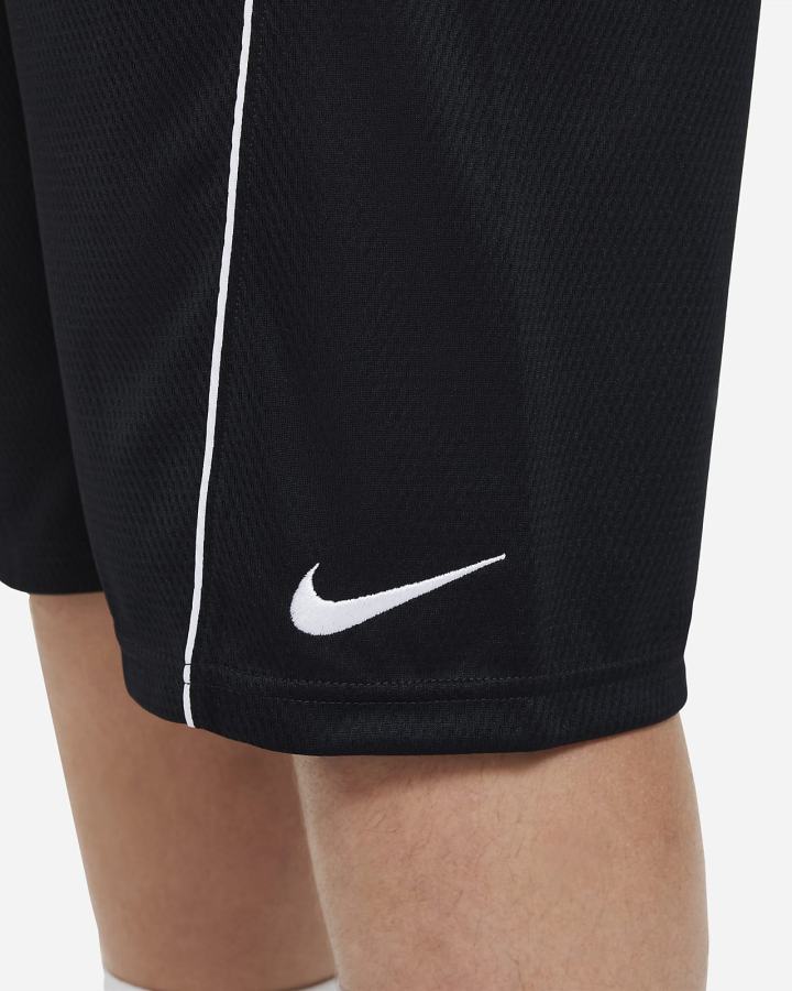 Nike Dri-FIT Kids Basketball Za Dječake Kratke Hlače Crne Bijele | HR-92375GLTK