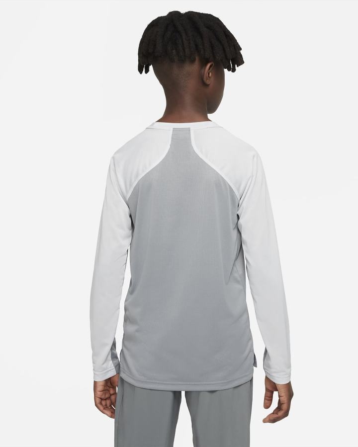 Nike Dri-FIT Kids Long-Sleeve Training Top Za Dječake Košulje Sive Zelene | HR-18305MHQO