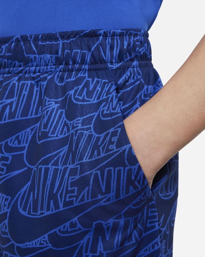 Nike Dri-FIT Kids Printed Training Za Dječake Kratke Hlače Kraljevska Plava Bijele | HR-72568UNJQ