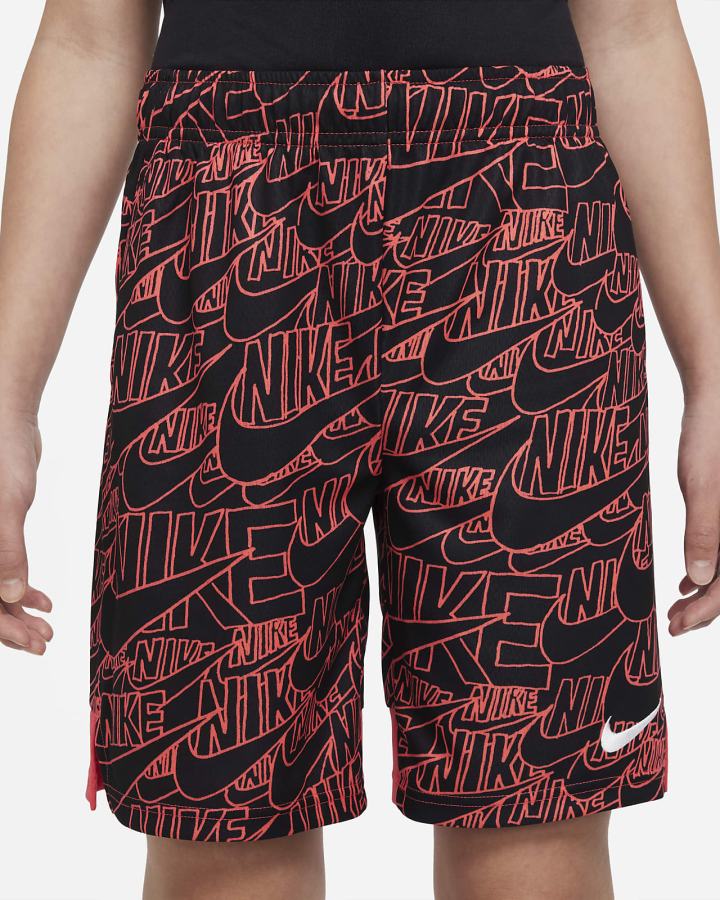 Nike Dri-FIT Kids Printed Training Za Dječake Kratke Hlače Svijetlo Crvene Bijele | HR-90236KNIF