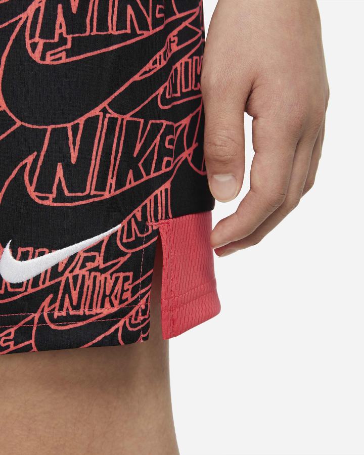 Nike Dri-FIT Kids Printed Training Za Dječake Kratke Hlače Svijetlo Crvene Bijele | HR-90236KNIF