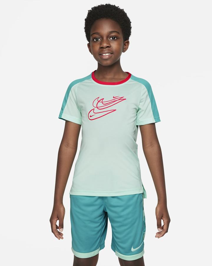 Nike Dri-FIT Kids Training Top (Extended Size) Za Dječake Majice Menta Tirkizne Svijetlo Crvene | HR-03617ITSR