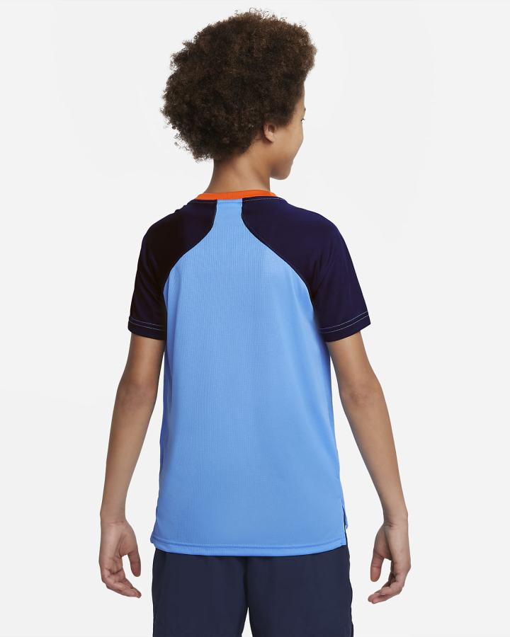 Nike Dri-FIT Kids Training Top (Extended Size) Za Dječake Majice Plave Tamnoplave Narančaste | HR-04186GPRY