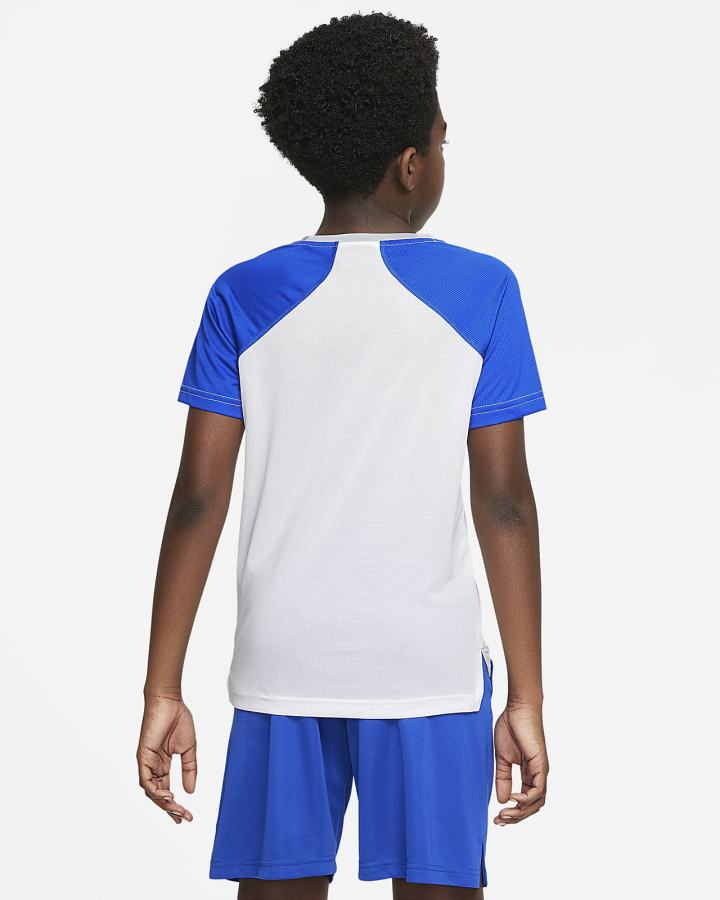 Nike Dri-FIT Kids Training Top (Extended Size) Za Dječake Majice Bijele Kraljevska Plava Svijetlo Sive | HR-58026MBFY