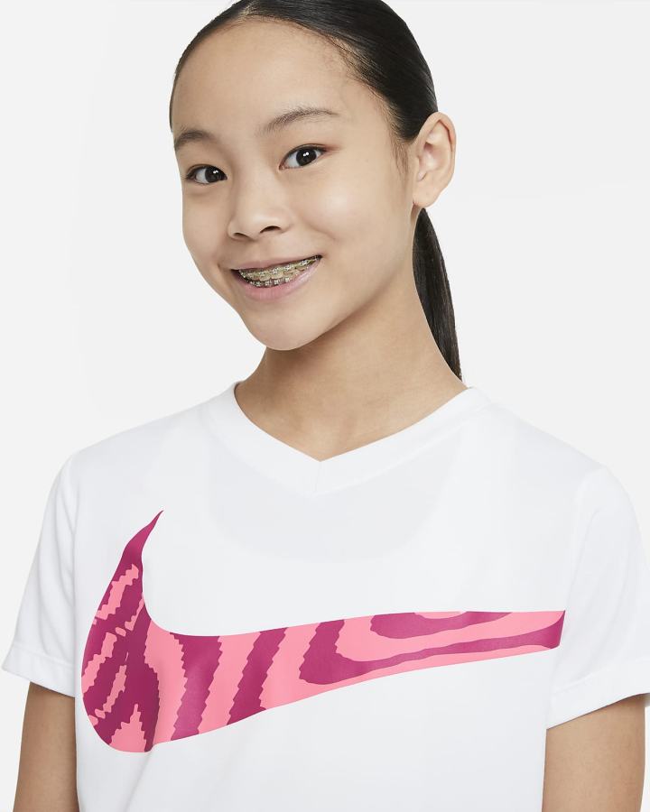 Nike Dri-FIT Kids Training Za Djevojčice Majice Bijele | HR-23591JRVG