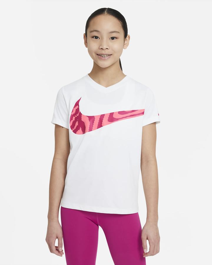 Nike Dri-FIT Kids Training Za Djevojčice Majice Bijele | HR-23591JRVG